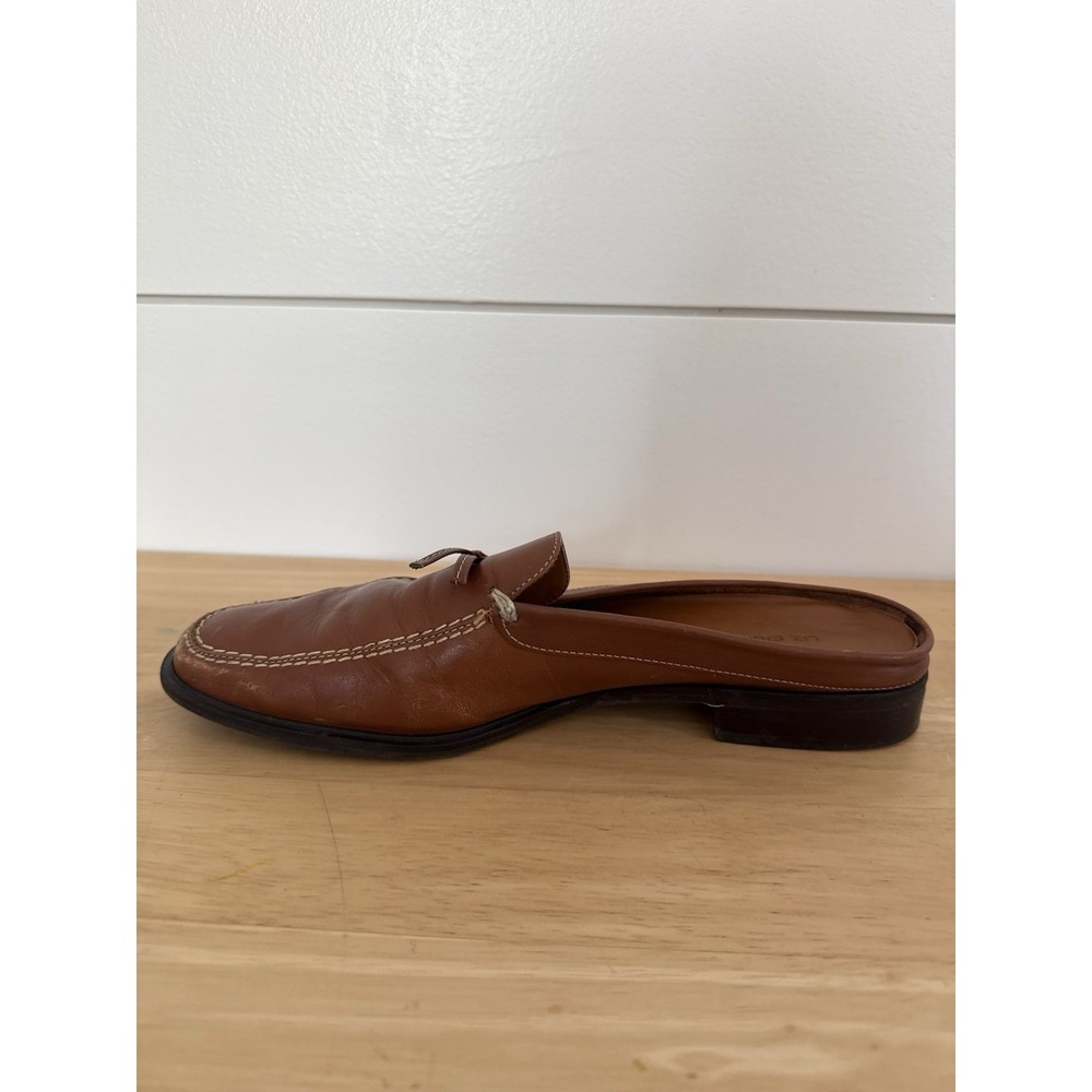 Vintage Liz Claiborne Leather Loafers Size 8.5 Brown Slip On Preppy Classic - Picture 3 of 8